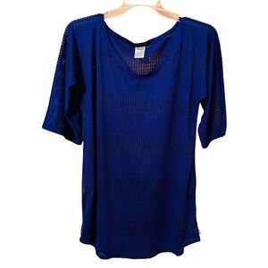 O'Neill Royal Blue Mesh Swim Cover-Up size XS/S See Through Beach Summer Comfy